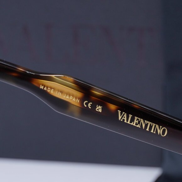 Valentino V-TALE II VLX-139B Aviator Eyeglasses 52mm - Havana - Picture 9 of 10